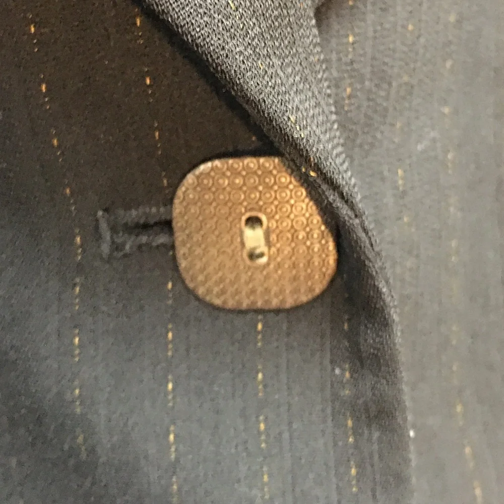 Kasper Suit Blazer 14 Black Gold Bronze Office Professional Workwear Business
